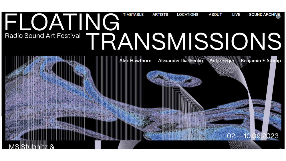 Screenshot Website Floating Transmissions