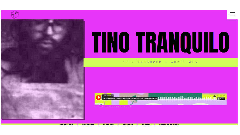Screenshot Website Tino Tranquilo