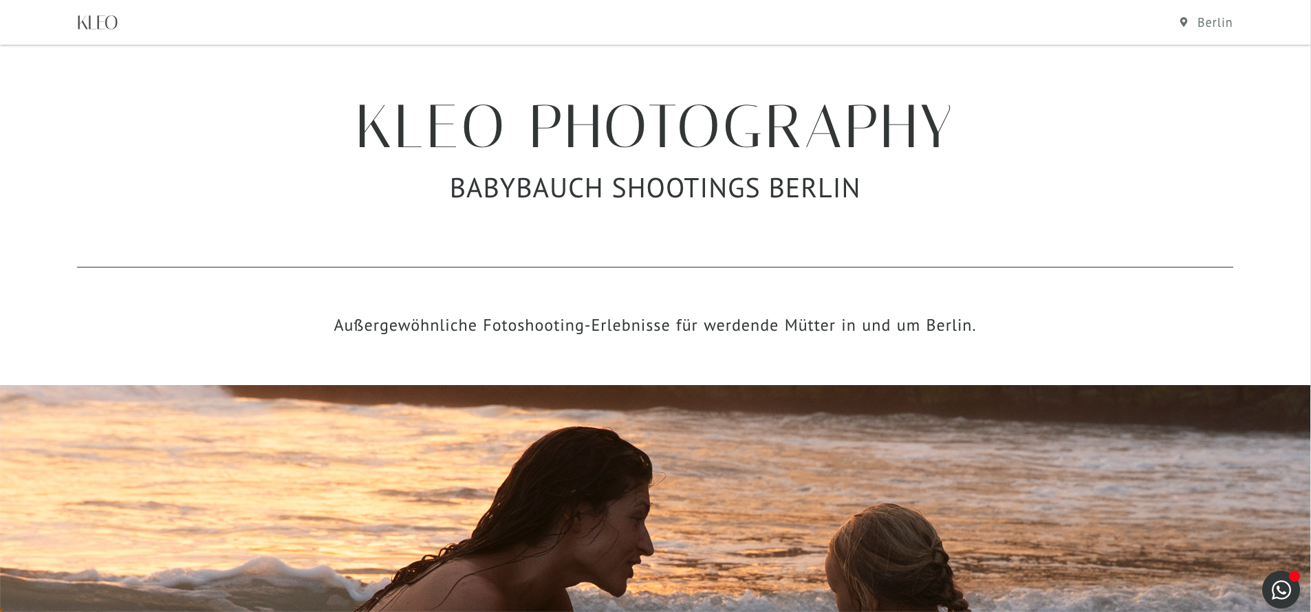 Baby Bauch Fotografie von KLEO Berlin